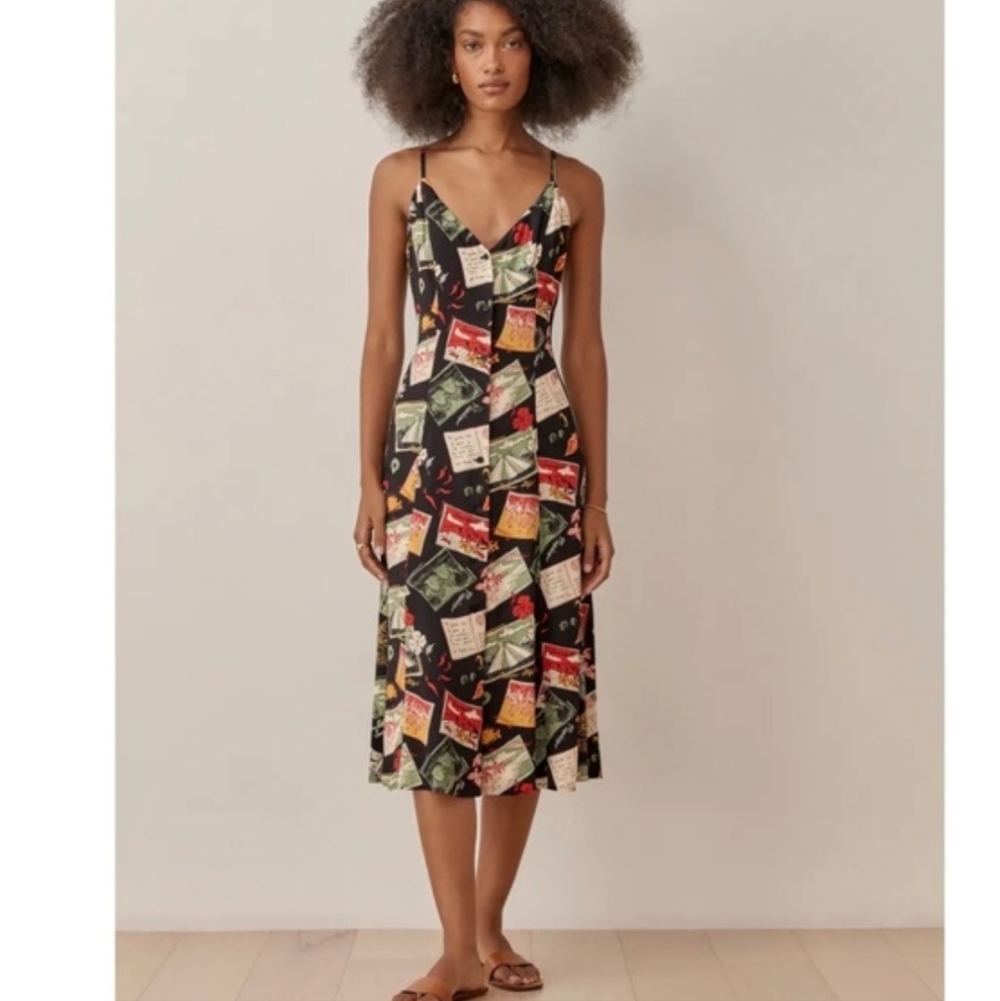 Reformation Gemstone Postcard Midi Dress 4